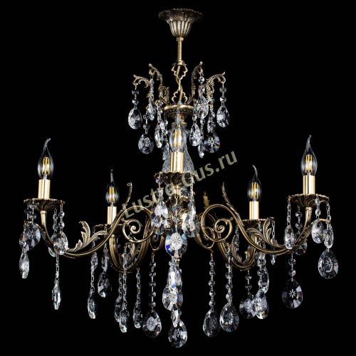 Люстра бронзовая Кассандра Алфея №5/2 звездочка в Нижнем Новгороде Гусь Хрустальный