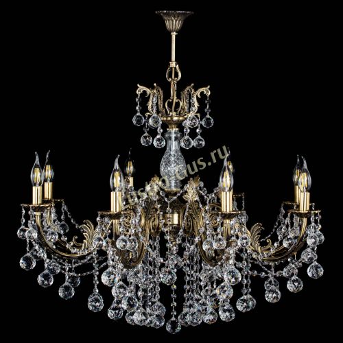 Люстра бронзовая Кассандра Алфея №8/1 шар в Нижнем Новгороде Гусь Хрустальный