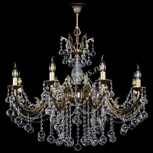 Люстра бронзовая Кассандра Алфея №8/1 шар в Нижнем Новгороде Гусь Хрустальный