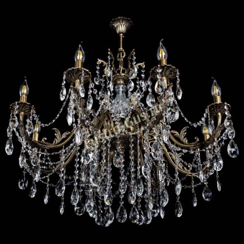 Люстра бронзовая Кассандра Алфея №8/1 журавлик в Нижнем Новгороде Гусь Хрустальный