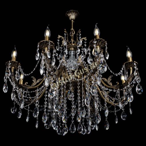 Люстра бронзовая Кассандра Алфея №8/1 журавлик в Нижнем Новгороде Гусь Хрустальный