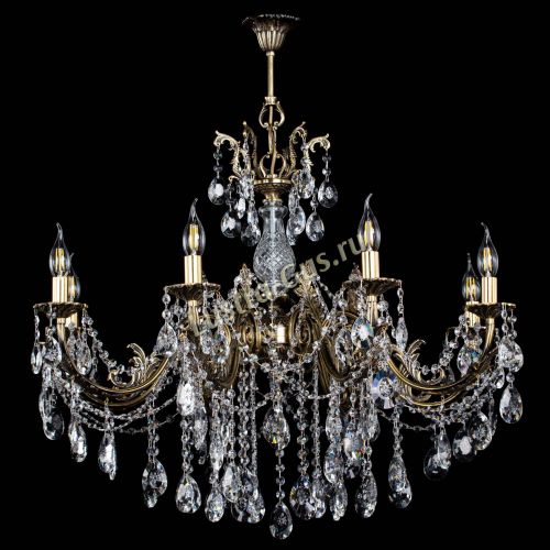 Люстра бронзовая Кассандра Алфея №8/1 звездочка в Нижнем Новгороде Гусь Хрустальный