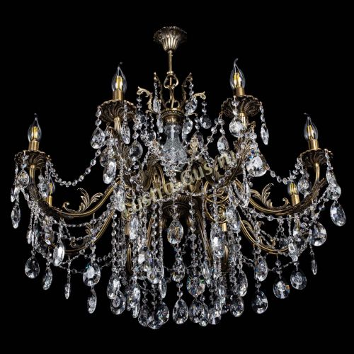 Люстра бронзовая Кассандра Алфея №8/1 звездочка в Нижнем Новгороде Гусь Хрустальный