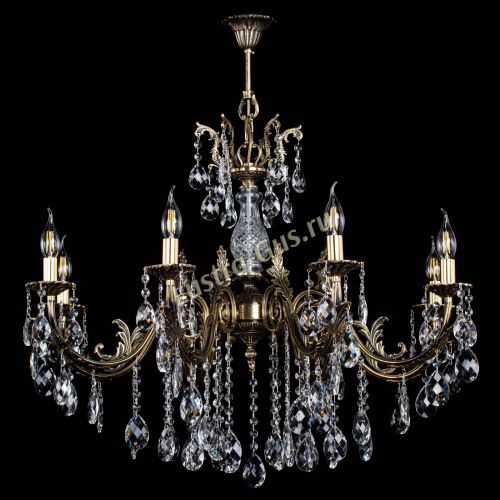 Люстра бронзовая Кассандра Алфея №8/2 баден в Нижнем Новгороде Гусь Хрустальный