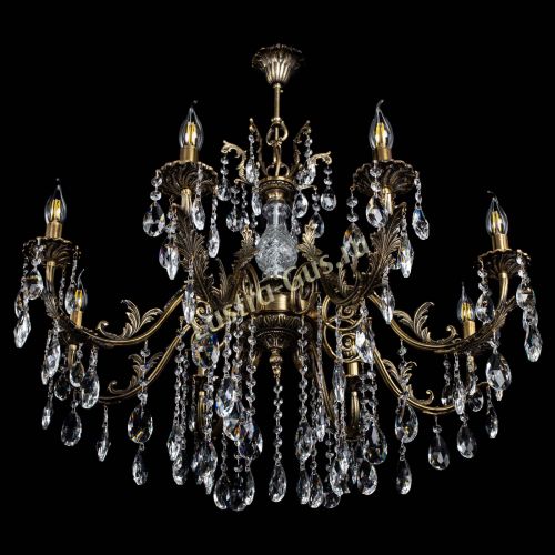 Люстра бронзовая Кассандра Алфея №8/2 журавлик в Нижнем Новгороде Гусь Хрустальный