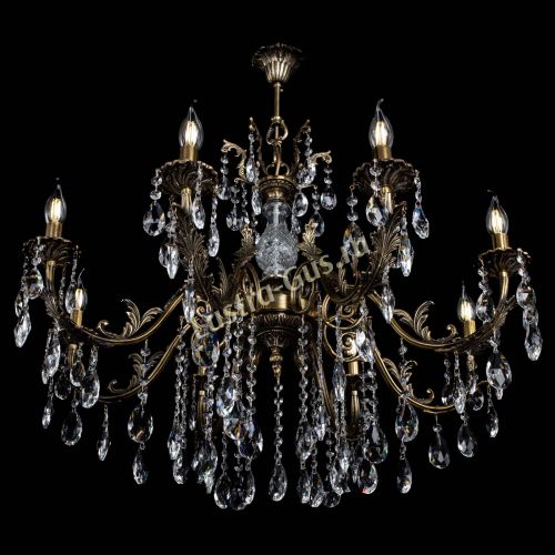 Люстра бронзовая Кассандра Алфея №8/2 журавлик в Нижнем Новгороде Гусь Хрустальный