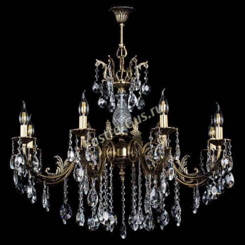 Люстра бронзовая Кассандра Алфея №8/2 звездочка в Нижнем Новгороде Гусь Хрустальный