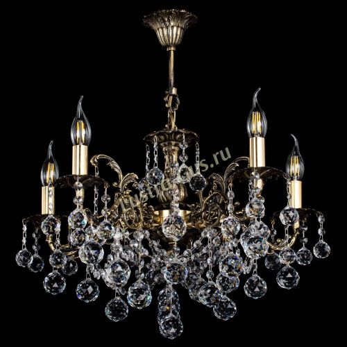 Люстра бронзовая Муза №5 шар в Нижнем Новгороде Гусь Хрустальный