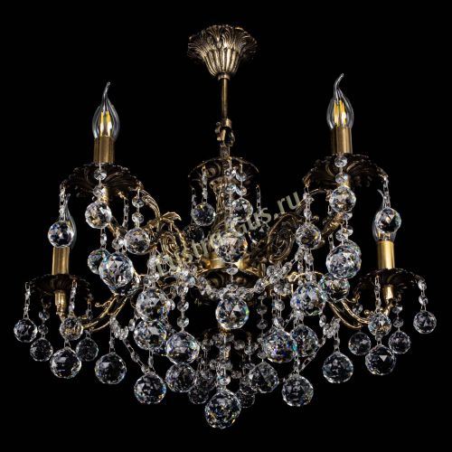 Люстра бронзовая Муза №5 шар в Нижнем Новгороде Гусь Хрустальный