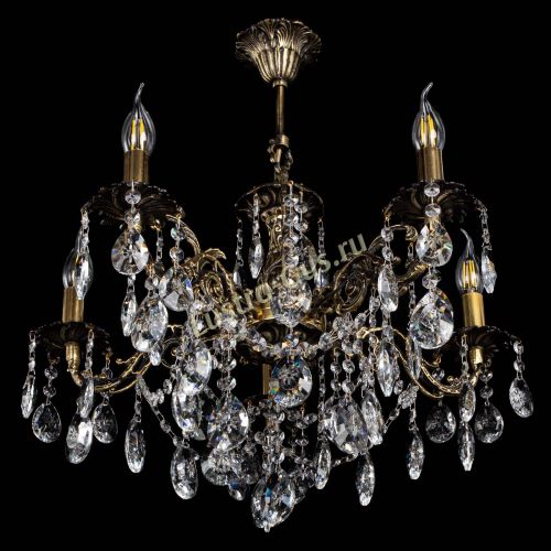 Люстра бронзовая Муза №5 звездочка в Нижнем Новгороде Гусь Хрустальный