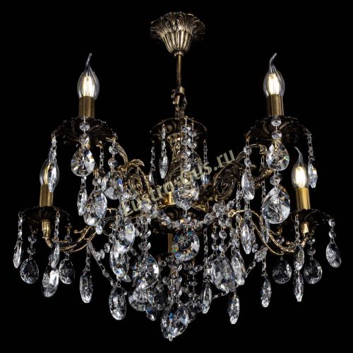 Люстра бронзовая Муза №5 звездочка в Нижнем Новгороде Гусь Хрустальный