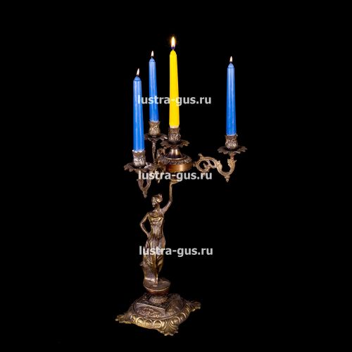Подсвечник Изабелла богиня 4 свечи в Нижнем Новгороде Гусь Хрустальный
