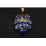 Люстра Хрустальные брызги шар-40 синяя в Нижнем Новгороде