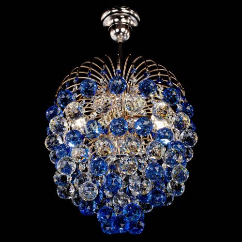 Люстра Хрустальные брызги шар 40 мм синяя в Нижнем Новгороде Гусь Хрустальный