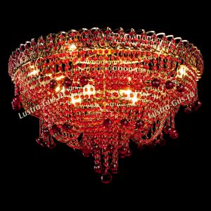 Люстра Водопад Софья красная в Нижнем Новгороде отзыв и фото покупателя