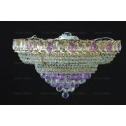 Люстра Кольцо пирамида шар 40 мм фиолетовая