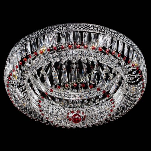 Люстра Венеция Купол пластинка 600 Красная в Нижнем Новгороде Гусь Хрустальный